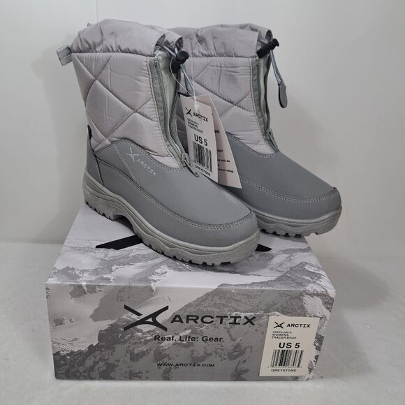 Arctix Women US 5 Tracer Winter Boot Greystone Water Resistant Insulated Warmth - Picture 3 of 9